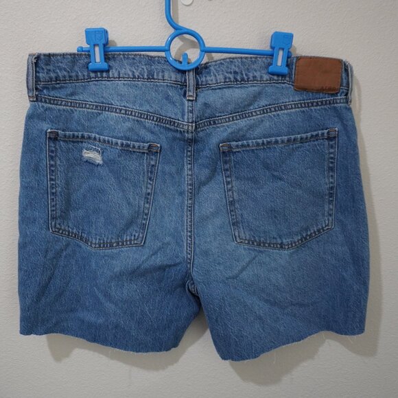 Women's Distressed Raw Hem Jean Shorts - Aeropostale - Mom Jeans - Size … - Picture 7 of 9